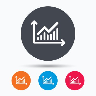 Grafik simgesi. İş analizi işareti grafik.