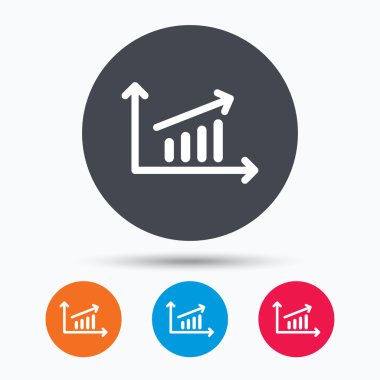 Grafik simgesi. İş analizi işareti grafik.