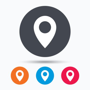 Konumu simgesi. İşaretçi işaret göster.