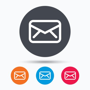 Zarf simgesi. İleti işaret gönder.