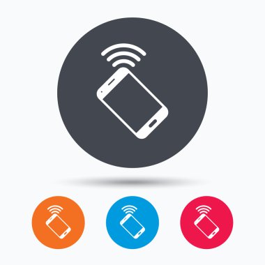 Cep telefonu simgesi. Cep telefonu iletişim.