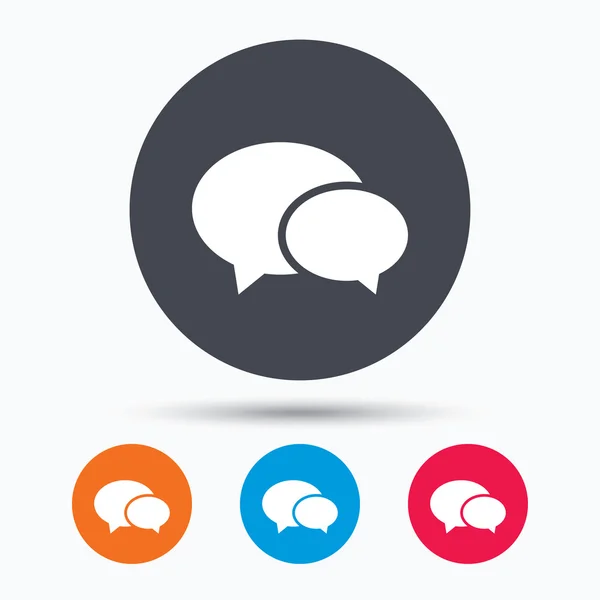 Chat-pictogram. Toespraak bubble teken. — Stockvector