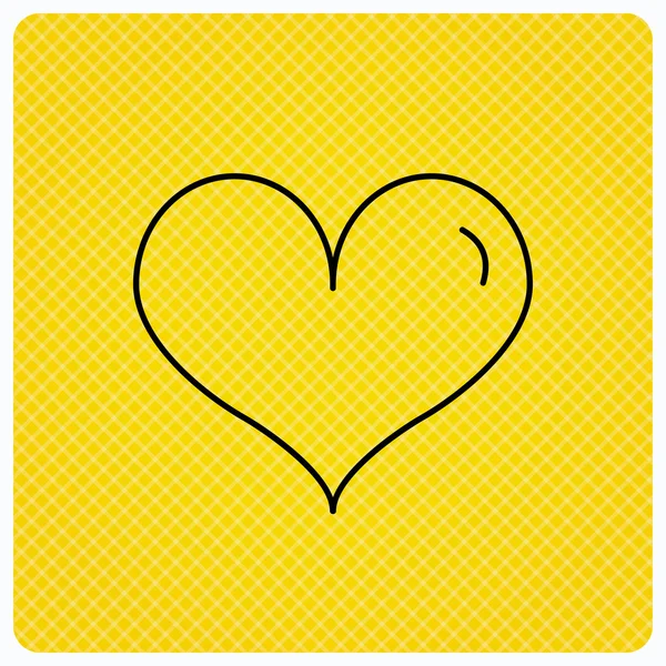 Hart pictogram. Liefde teken. — Stockvector