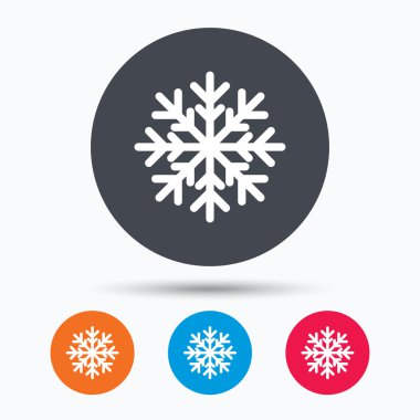 Kar tanesi simgesi. Klima işareti.