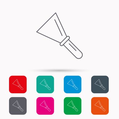 Spatula simgesi. Onarım aracı işareti bitirme.