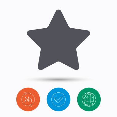 Yıldız simgesi. Sık kullanılan veya en iyi işareti.