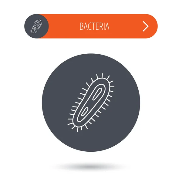 Icono de bacteria. Símbolo de infección . — Archivo Imágenes Vectoriales