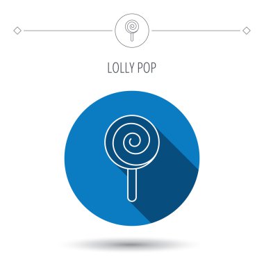 Lolipop simgesi. Lolly pop şeker işareti.
