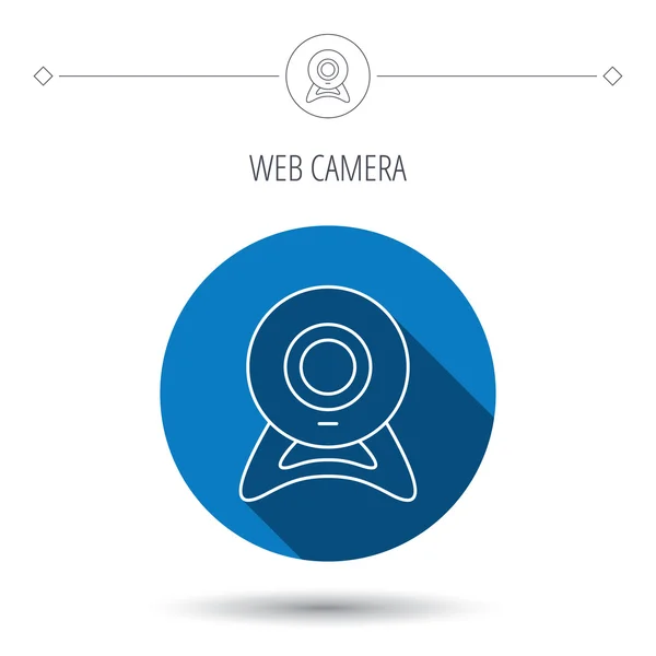 Web cam icon. Video camera sign. — Stock Vector