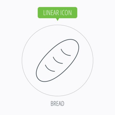Ekmek simgesi. Doğal gıda işareti.