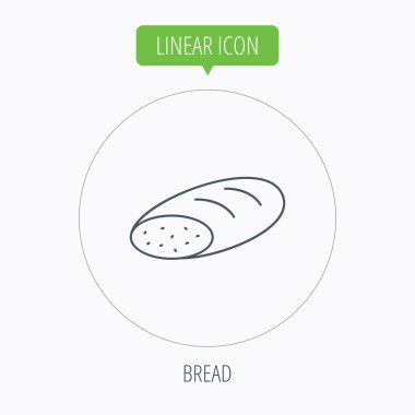 Ekmek simgesi. Doğal gıda işareti.