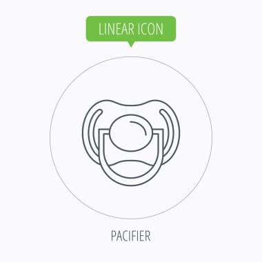 Emzik simgesi. Meme ucu veya dummy işareti.