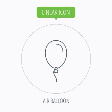 Balon simgesi. Parti dekorasyon işareti.