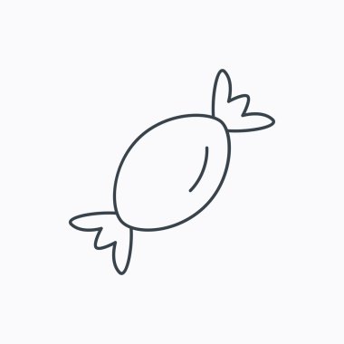 Şeker simgesi. Tatlı şeker lolipop işareti.