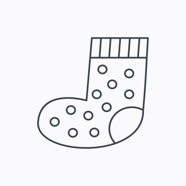 Çorap simgesi. Bebek iç çamaşırı işareti.