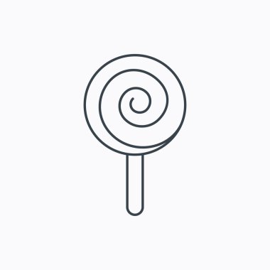 Lolipop simgesi. Lolly pop şeker işareti.