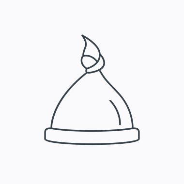 Bebek şapka simgesi. Yeni doğan kap işareti.