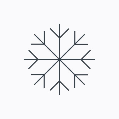 Kar tanesi simgesi. Kar işareti. Klima.