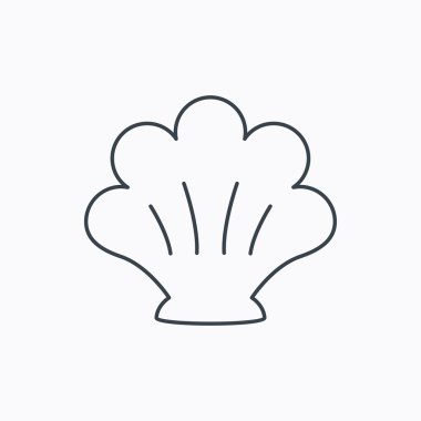 Deniz kabuğu simgesi. Seashell işareti.