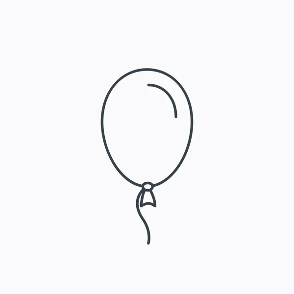 Ballong ikon. Dekoration tecken. — Stock vektor