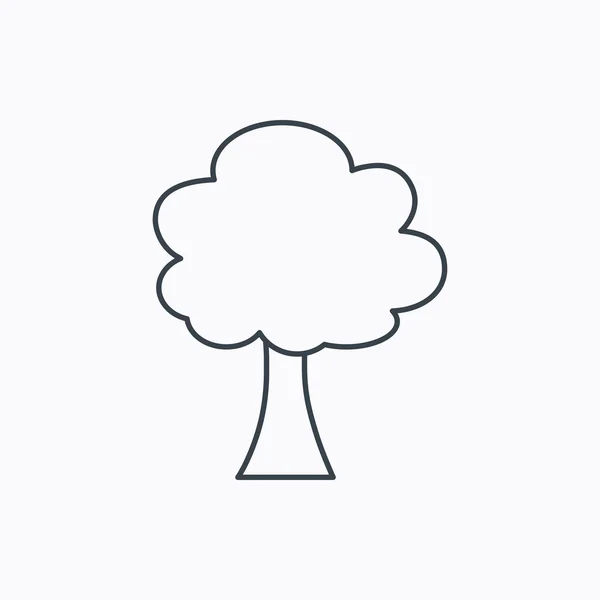 Icono del árbol. Bosque madera signo . — Vector de stock