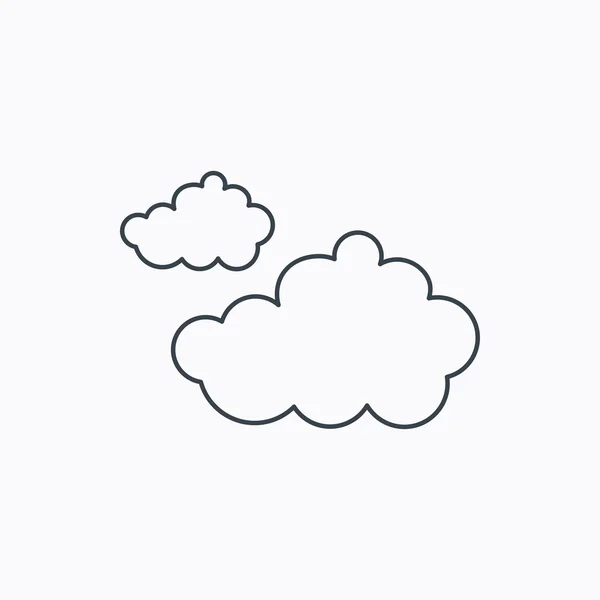 Cloudy icon. Overcast weather sign. — Stock Vector