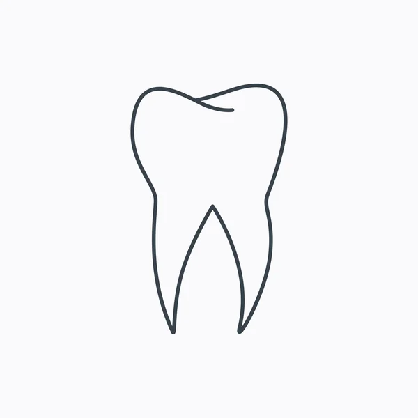 Icône de dent. Signe de stomatologie dentaire . — Image vectorielle