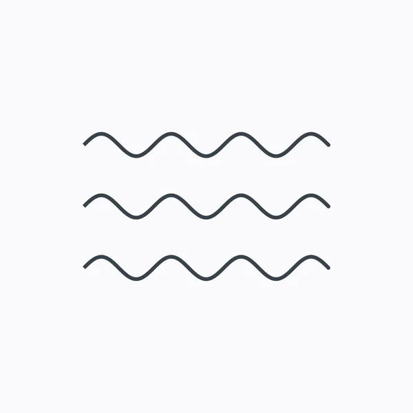 Dalgalar simgesi. Deniz akan işareti.