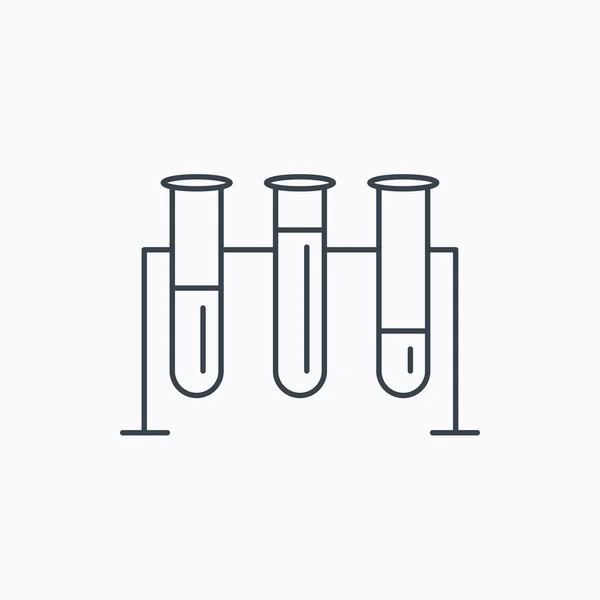 Icono de bombillas de laboratorio. Signo químico . — Vector de stock