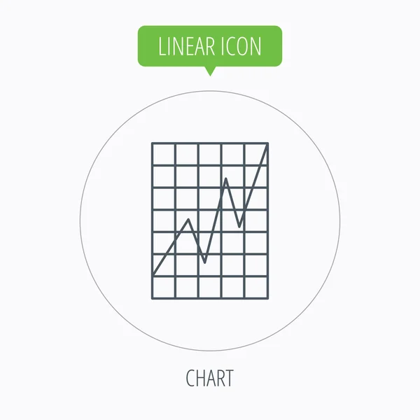 Chart icon. Graph diagram sign. — Stock Vector