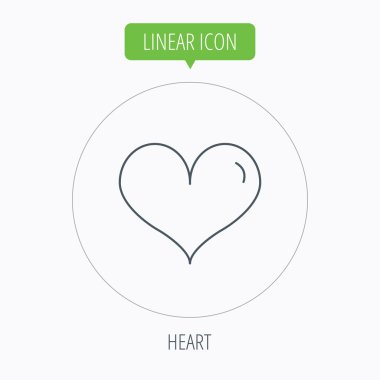 Kalp simgesi. Sevgi işareti.