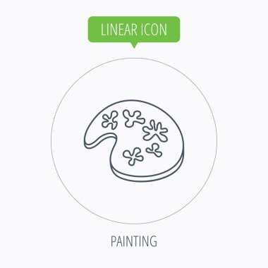 Resim simge. Sanatsal aracı işareti.