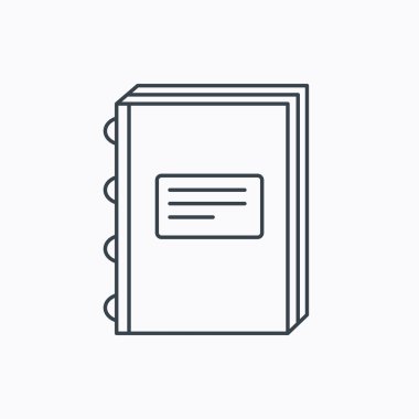 Kitap simgesi. Eğitim işareti.