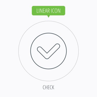 Onay simgesi onaylayın. Daire oturum açma kene.