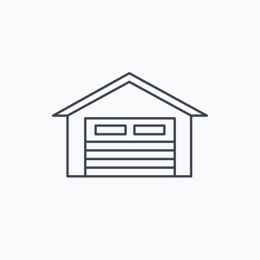 Otomatik garaj simgesi. Park işareti taşıma.