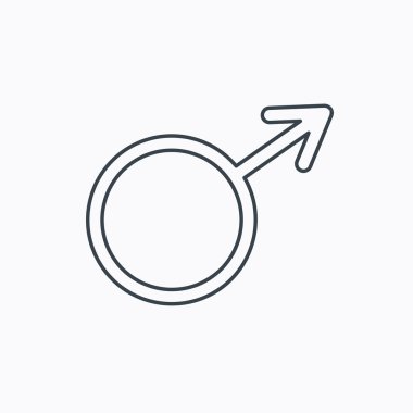 Erkek simgesi. Beyler cinsellik işareti.