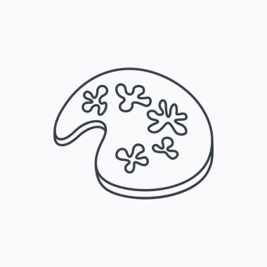 Resim simge. Sanatsal aracı işareti.