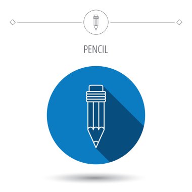 Kurşun kalem simgesini. Çizim aracı işareti.