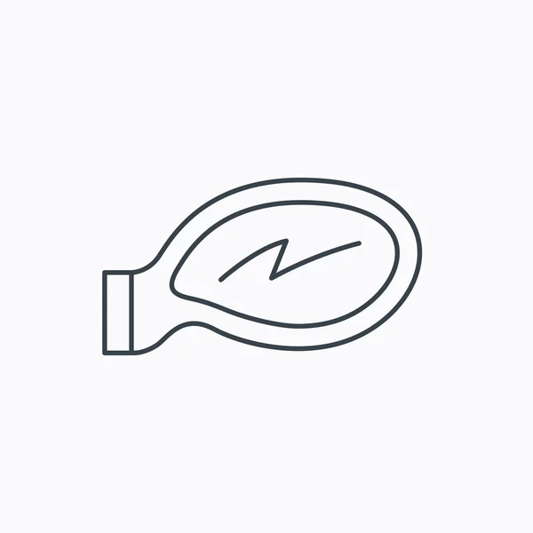 Pista de carreras o icono de vuelta. Finalizar señal de bandera