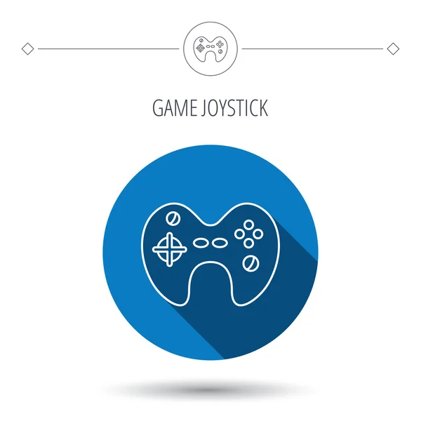 Icône de joystick. Signe de jeu vidéo . — Image vectorielle