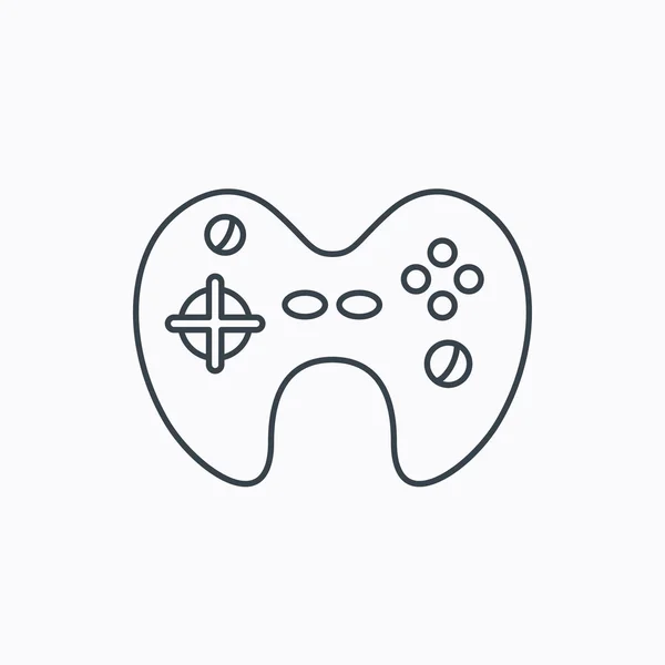 Icône de joystick. Signe de jeu vidéo . — Image vectorielle