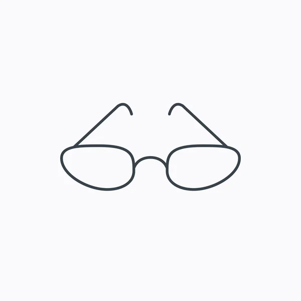 Icona degli occhiali. Segno accessorio lettura . — Vettoriale Stock