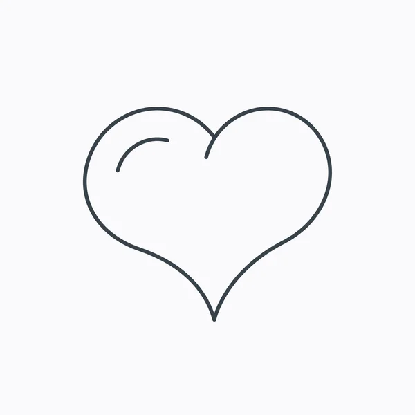 Icono del corazón amor. Signo de vida . — Vector de stock