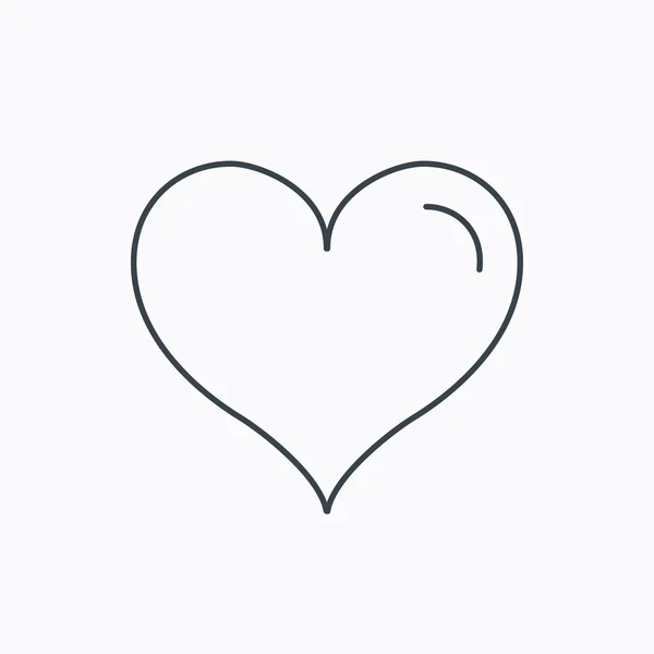 Liefde hart pictogram. Leven teken. — Stockvector