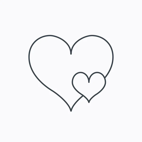Икона любви сердца. Знак влюблённых . — стоковый вектор