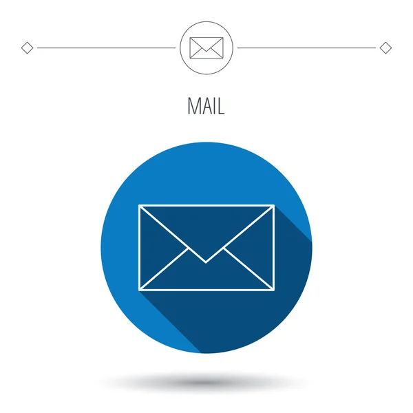 Briefumschlag-Symbol. E-Mail-Zeichen. — Stockvektor