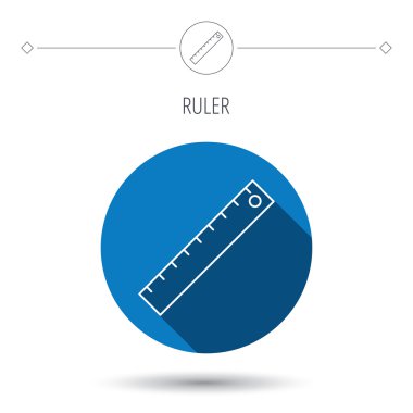Cetvel simgesi. Yeşilaycı işareti.