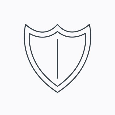 Kalkan kutsal kişilerin resmi. Koruma işareti.