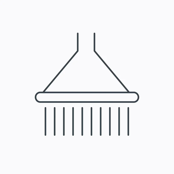 Sprcha icon. Mycí zařízení znamení. — Stockový vektor
