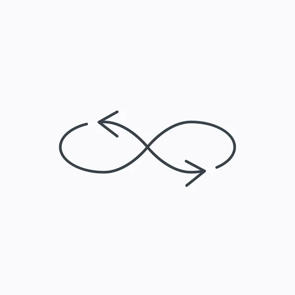 Shuffle icon. Mixed arrows sign. — Stock Vector